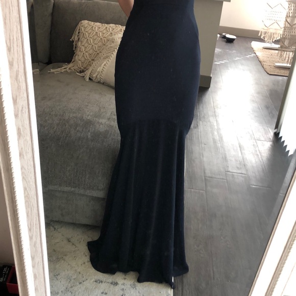 NEW Erin Fetherston Sleeveless Navy Mermaid Gown - Picture 8 of 8